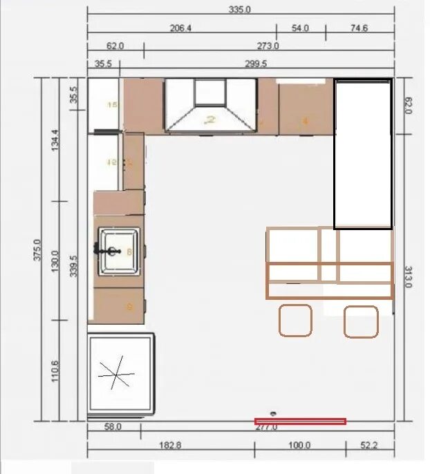 Кухня шириной 3 метра планировка Кухня размер комнаты 3 5: найдено 83 изображений