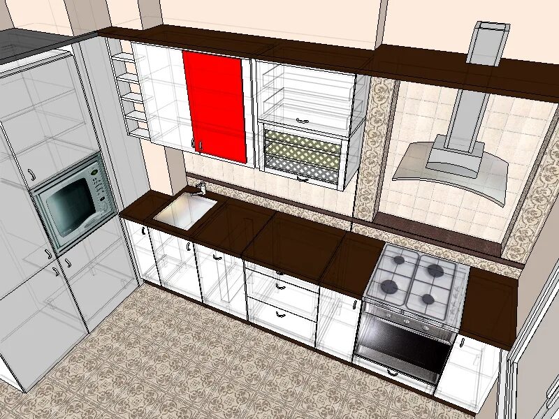 Кухня шириной 3 метра планировка Проект кухни 4 метра: найдено 84 изображений