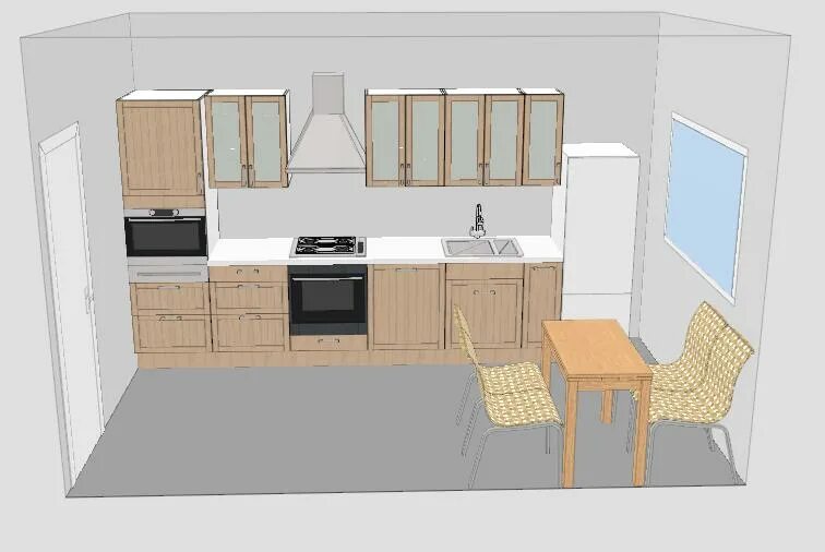 Кухня шириной 3 метра планировка Планировка кухни 3 метра
