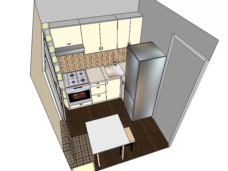Кухня шириной 3 метра планировка Площадь кухни в хрущевке фото - DelaDom.ru