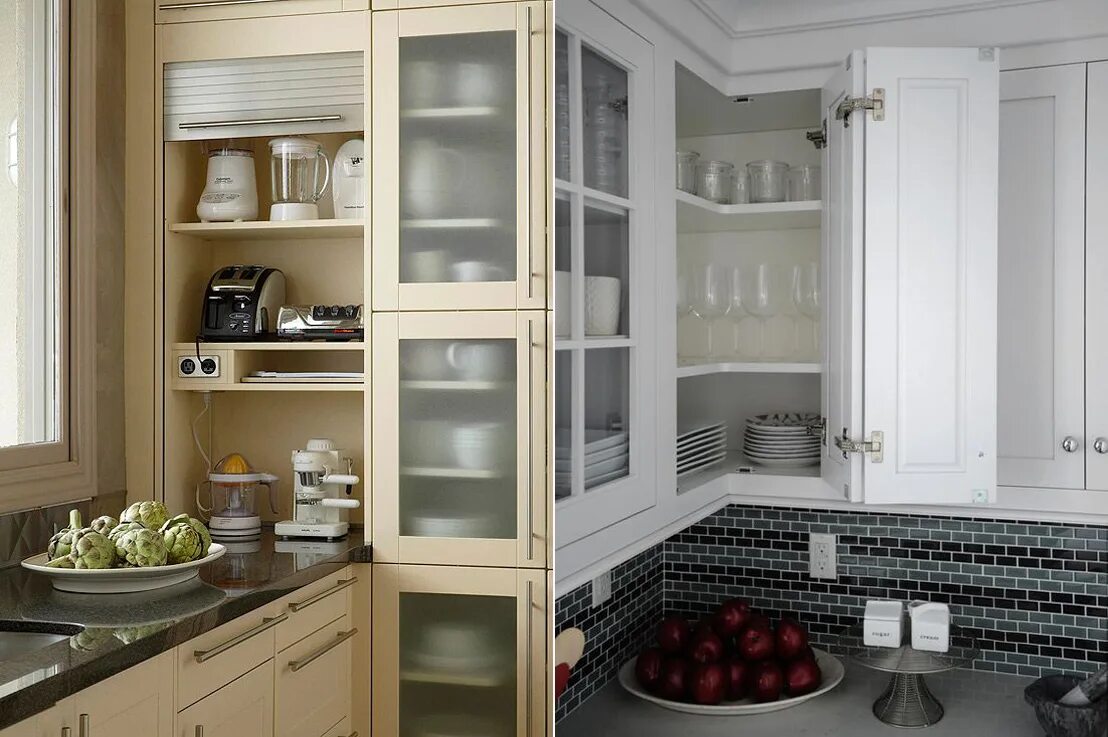 Кухня шкафы дизайн Узкие кухонные шкафы (40 фото): высокий напольный и выдвижной пенал на кухню со 