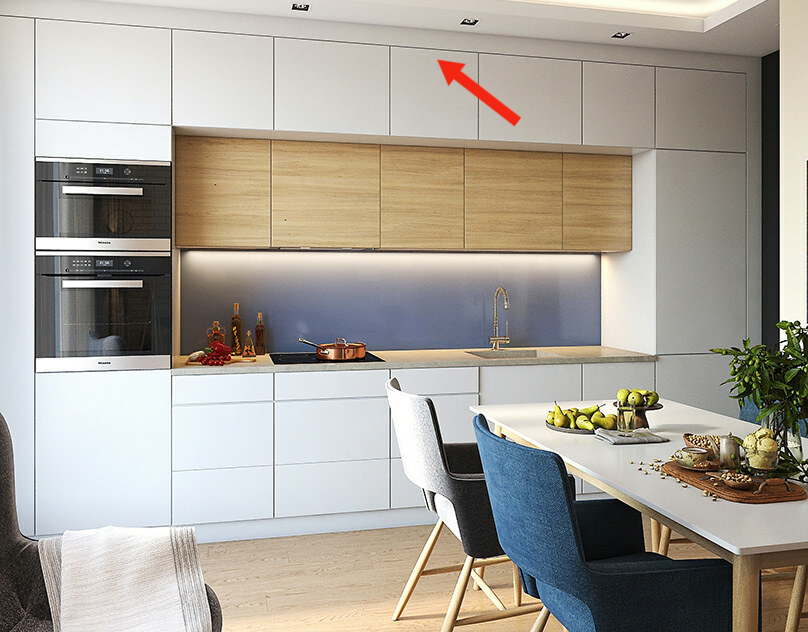 Кухня шкафы под потолок фото в интерьере Кухня под потолок. Какие могут быть варианты исполнения? DOMEO РЕМОНТ КВАРТИР НЕ
