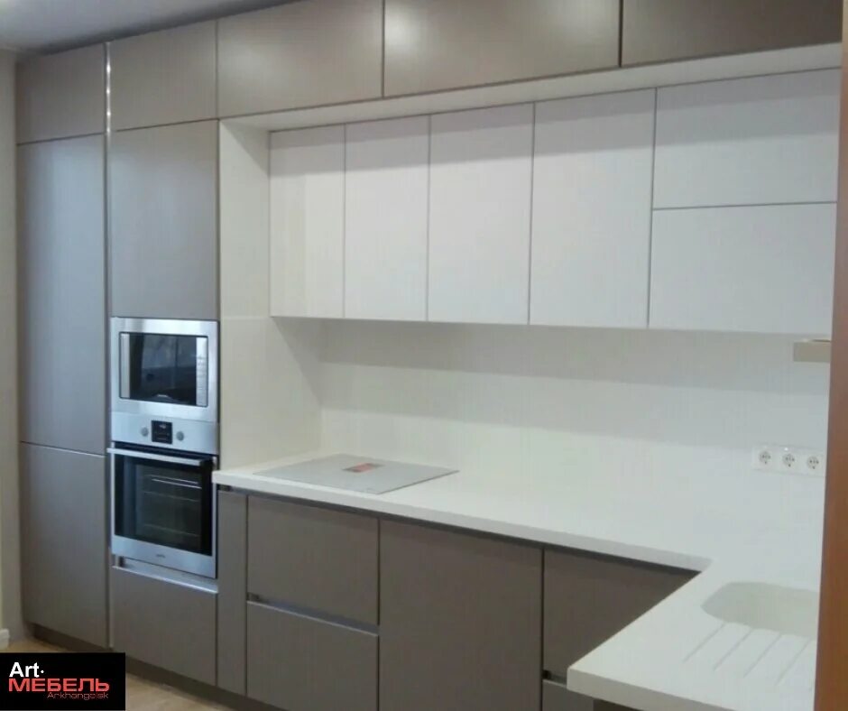 Кухня шкафы под потолок фото в интерьере Panorama: Art-Mebel, kitchen furniture, Arkhangelsk, Fyodora Abramova Street, 17