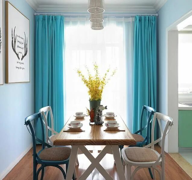 Кухня шторы бирюзовые фото Beautiful Tiffany turquoise blue curtains,Living room drapes. Blue curtains livi