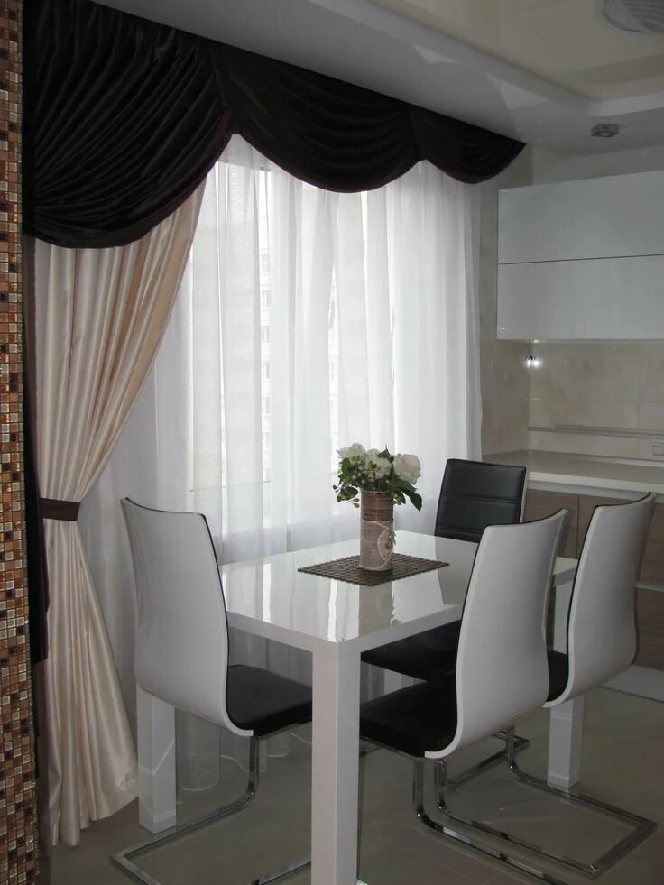 Кухня шторы дизайн на окна Дизайн Шторы с Ламбрекеном на Кухню + 145 ФОТО Дизайн, Шторы, Идеи домашнего дек