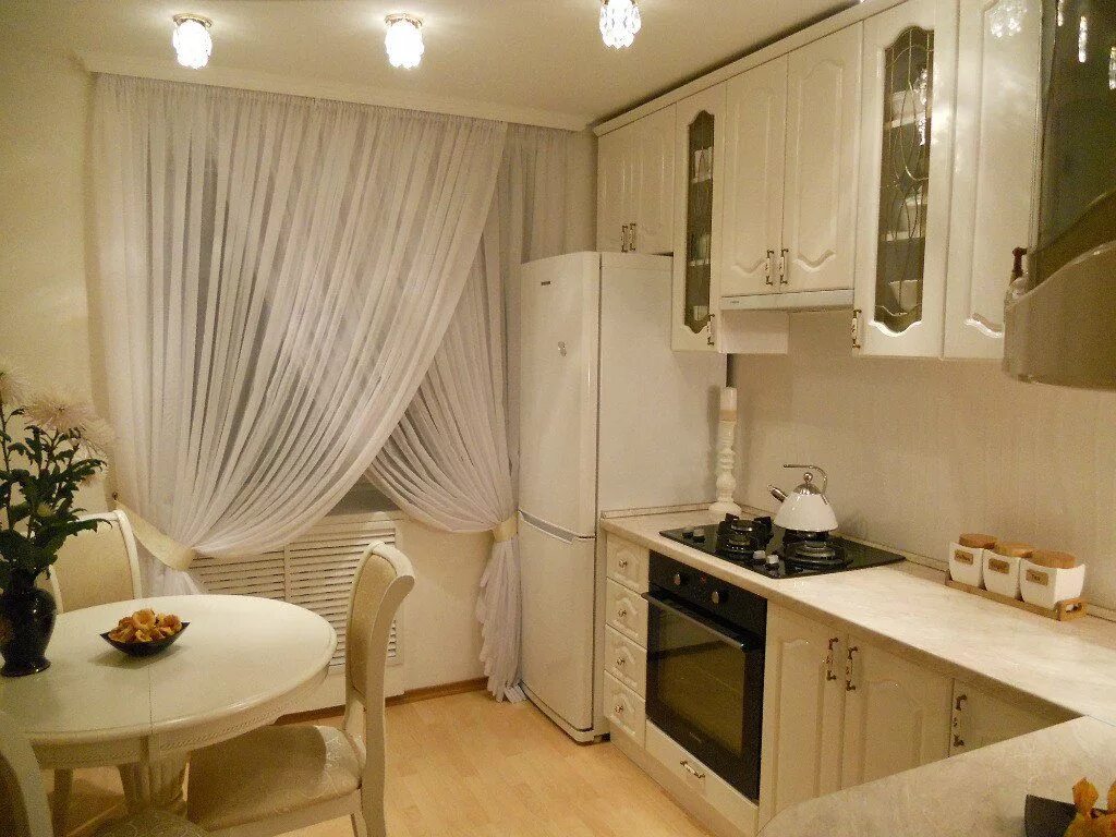 Кухня шторы фото в квартире Тюль На Кухню: 145+ (Фото) Дизайна Коротких & Длинных Занавесок Home decor kitch