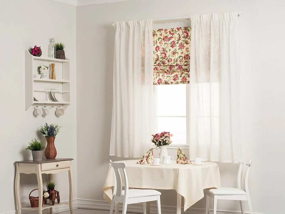 Кухня шторы модели фото Римские шторы плюс тюль: идеи для интерьера Шторы и жалюзи: взгляд изнутри Дзен
