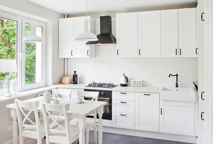 Кухня скандинавский стиль в интерьере белая Kobieco i romantycznie Bajkowe Wnętrza Interior design kitchen, Kitchen inspirat