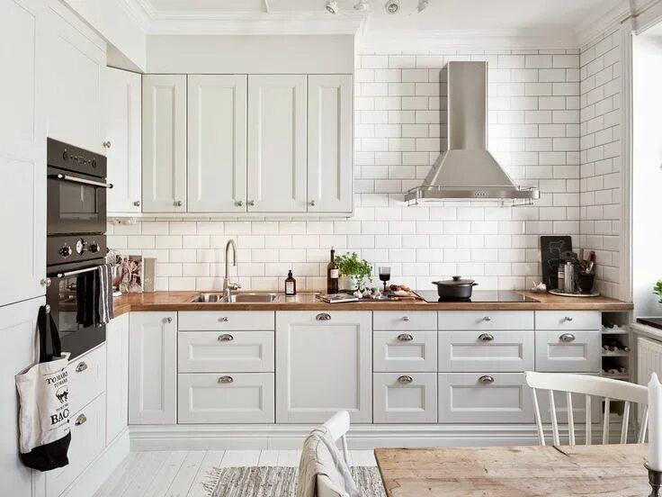 Кухня скандинавский стиль в интерьере белая Acento nórdico La buhardilla de Sam Casas, letras y algo más. Si te gusta la vid