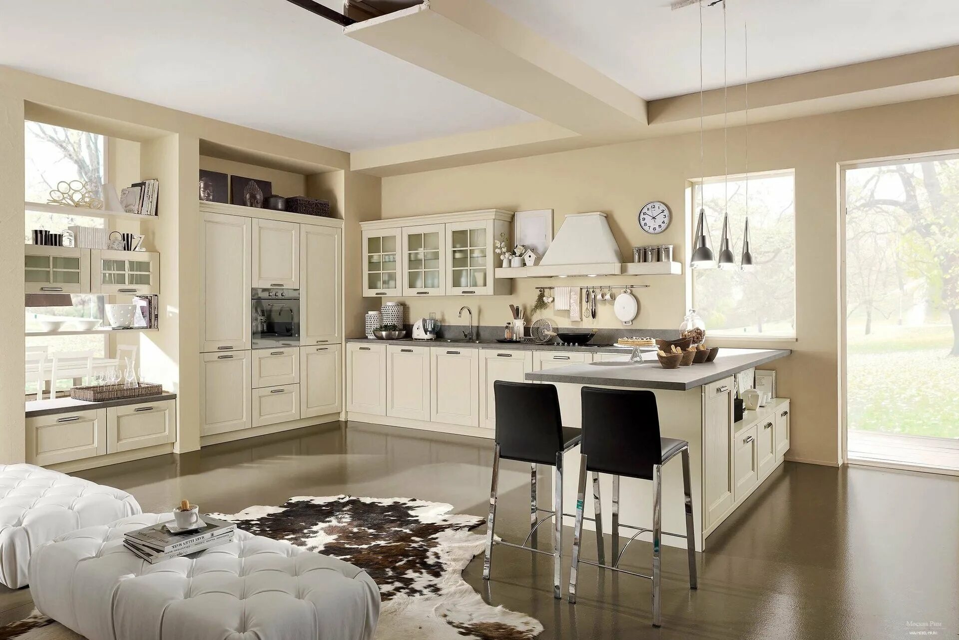 Кухня слоновой кости в интерьере фото Использование цвета слоновой кости в интерьере