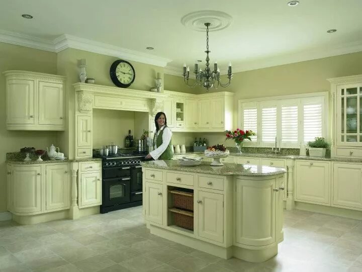 Кухня слоновой кости в интерьере фото #ivory #inframe #solid #kitchen #design #decor #style #furniture Kitchen design,