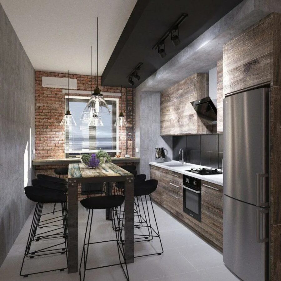 Кухня см лофт стиль Кухня 10 кв м: 132 фото, идеи планировки, выбор стиля