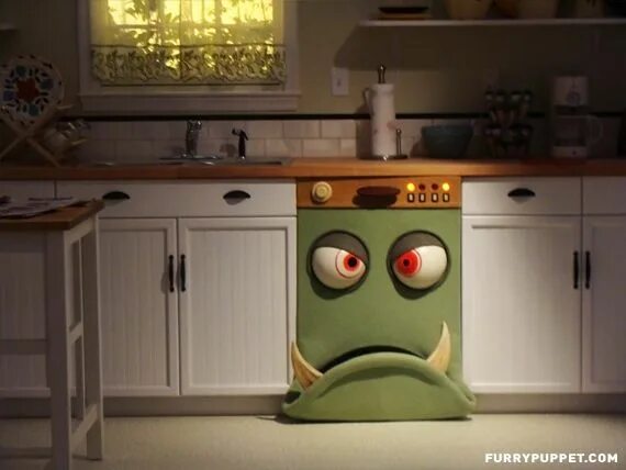 Кухня смешные фото PECO's Monster Dishwasher : I love it! My dream home, Kitchen accessories, Delig