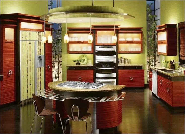 Кухня смотреть интерьер Kitchen Zen kitchen design, Kitchen lighting design, Cafe themed kitchen