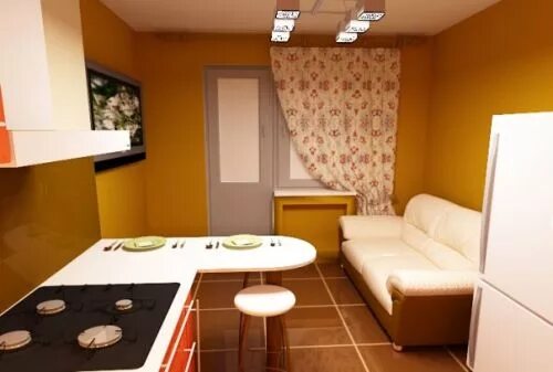 Кухня со спальным местом дизайн фото Жилая кухня - 18 ответов форум Babyblog