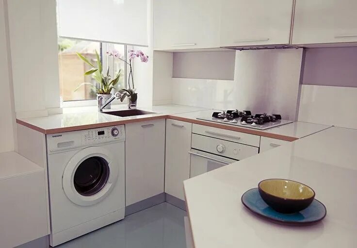 Кухня со стиральной машиной дизайн фото 69 Attractive Small Kitchen Ideas On A Budget For Tiny Houses Small kitchen idea