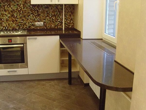 Кухня со столешницей фото МНОГОЛИКИЙ ПОДОКОННИК или как можно использовать подоконник с пользой Кухни, изг