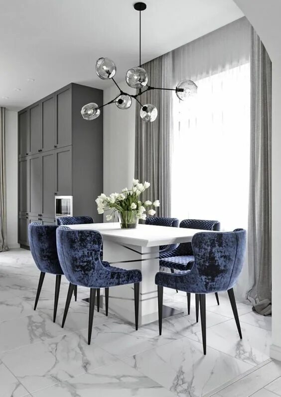 Кухня со стульями интерьер Décoration d'intérieur salon Luxury dining room, Elegant dining room, Interior d