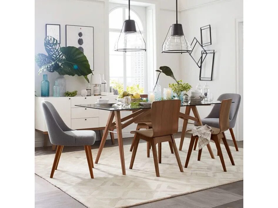 Кухня со стульями интерьер Стул MID-CENTURY 3, кат. ткани 3 733534 - купить по цене 28 314 ₽ в Москве в инт