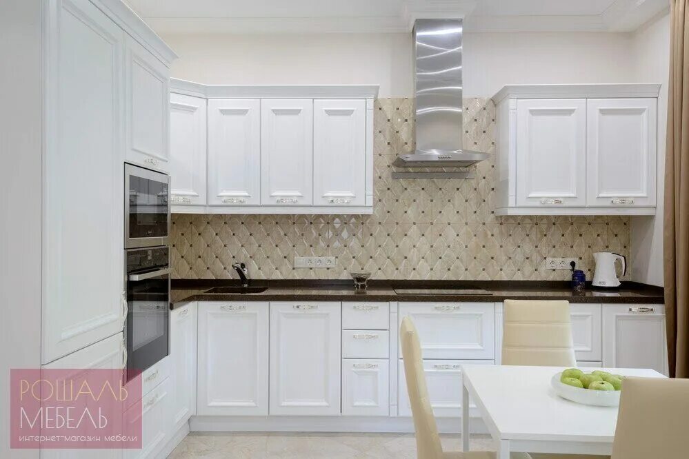 Кухня со светлым фартуком фото Кухонный гарнитур Селеста по цене 125290 рублей, выгодно приобрести в интернет-м