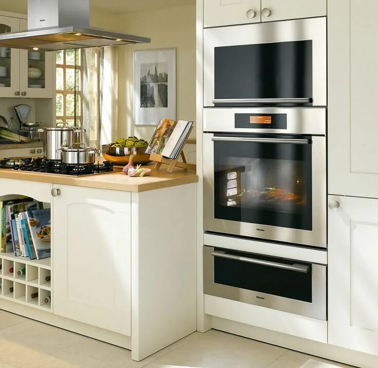 Кухня со встраиваемой техникой фото Image result for miele kitchen appliances Steam oven, Miele kitchen, Miele kitch