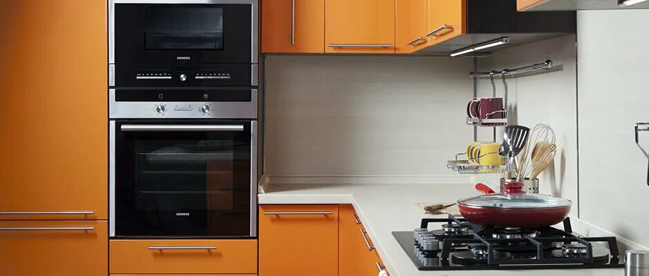 Кухня со встраиваемой техникой фото Permanently closed: Кухни Орио, kitchen furniture, Moscow Region, Odintsovskiy C