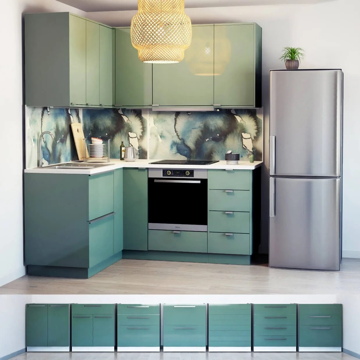 Кухня софия грин в интерьере фото Калларп кухня - Скачать 3D-модель (12203) zeelproject.com