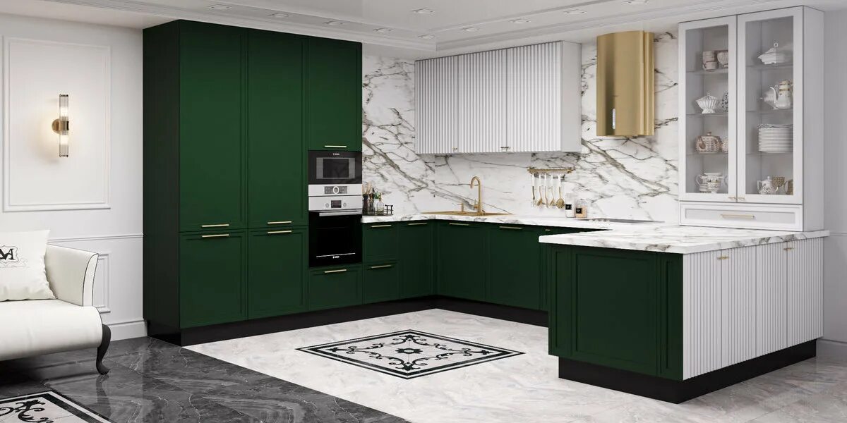 Кухня софия грин в интерьере фото Кухня Toscana.