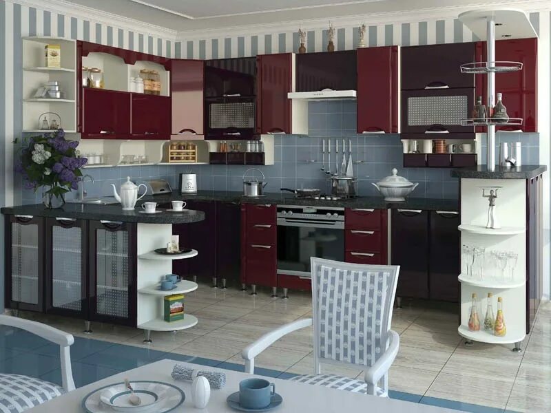 Кухня софия интерьер кухня СОФИЯ ЛЮКС 1,5х2,3х3,6х1,5 - Кухни София / MebTorg