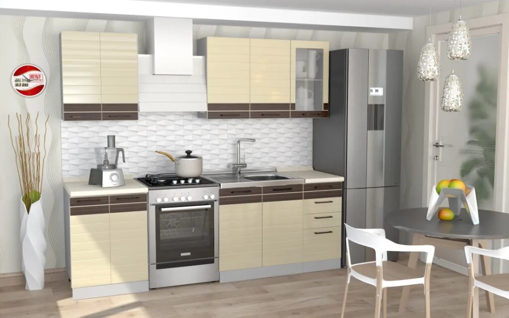 Кухня софия интерьер Кухонный гарнитур София 1.8 Wood line - Купить недорого по ценам от производител