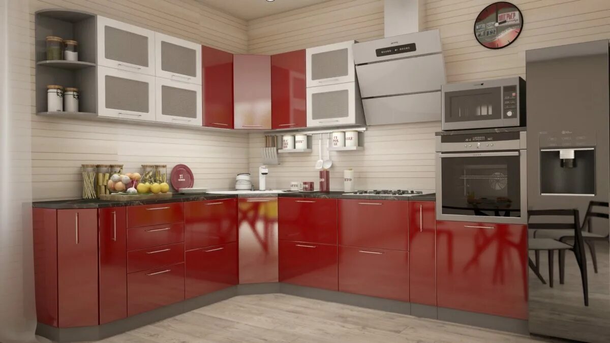 Кухня софия интерьер Кухонный гарнитур угловой 2,31м*2,85м "Олива" (иц) - "Выгодная мебель