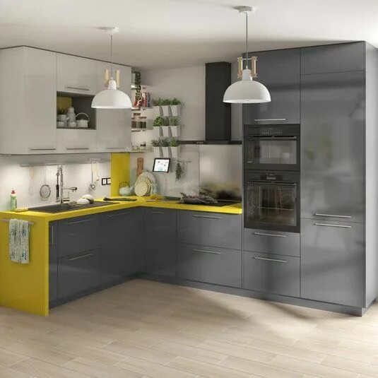 Кухня софия леруа мерлен в интерьере Cuisine complète Sevilla gris foncé Porta de cozinha, Modelos de cozinha, Cozinh