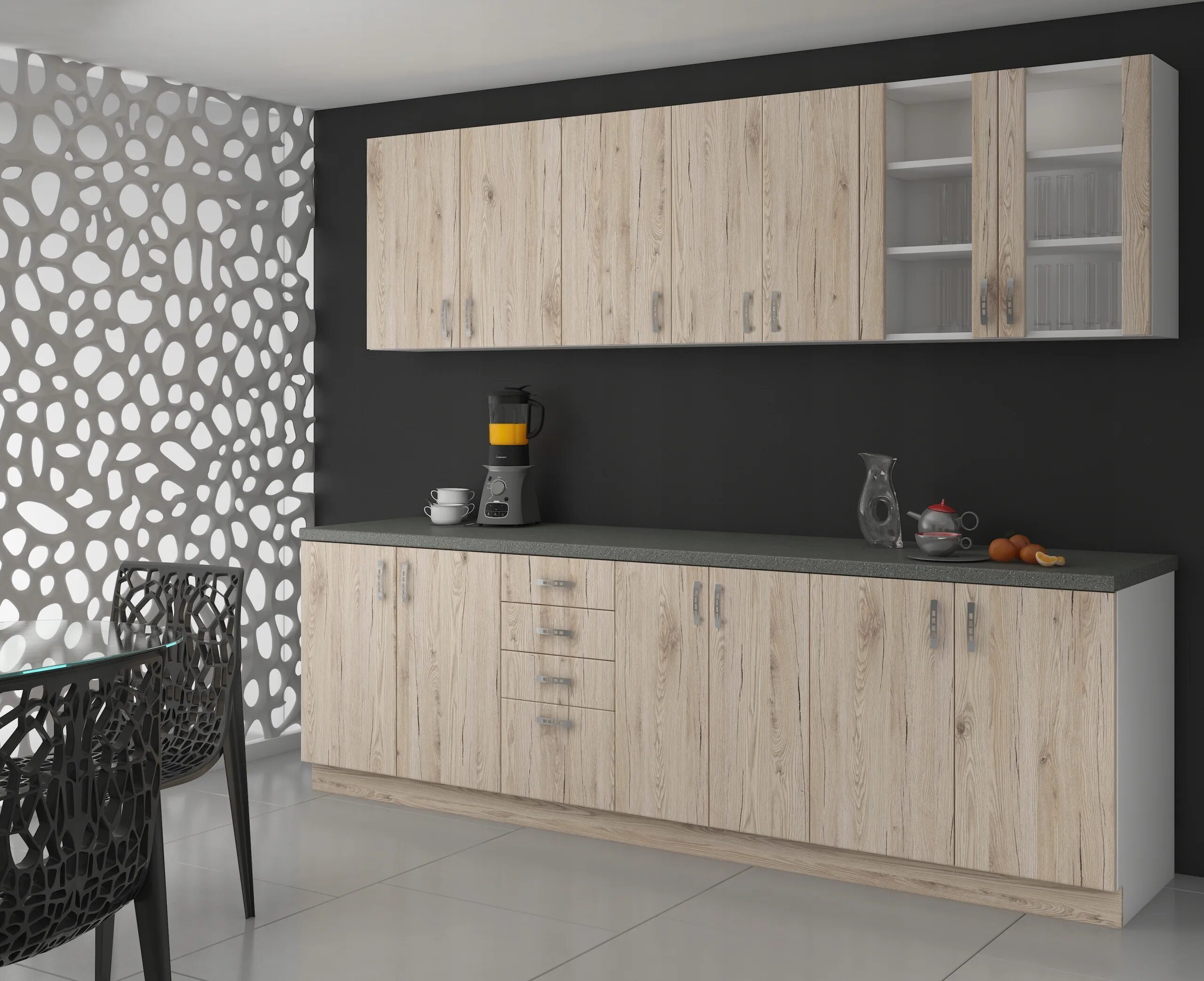 Кухня сонома в интерьере Купить КУХОННАЯ МЕБЕЛЬ ПАРМА КУХНЯ 260 см DAB SONOMA: отзывы, фото и характерист