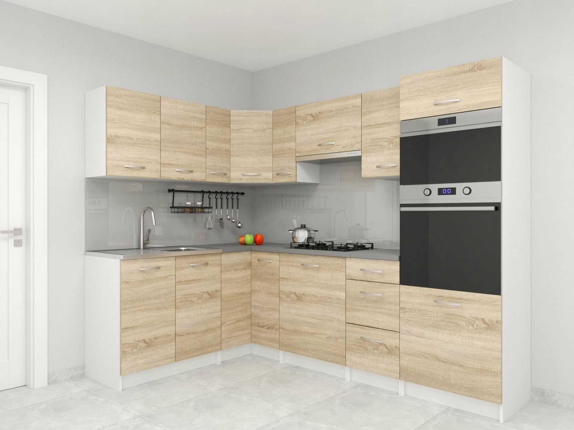 Кухня сонома в интерьере Кухня дуб сонома в интерьере сочетание цветов - Гранд Проект Декор.ру