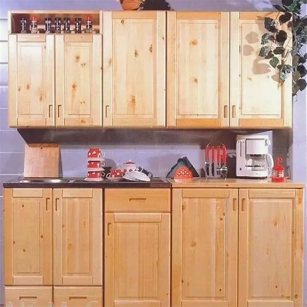 Кухня сосна фото Недорогие кухни из массива сосны, Купить у производителя АК-Мебель