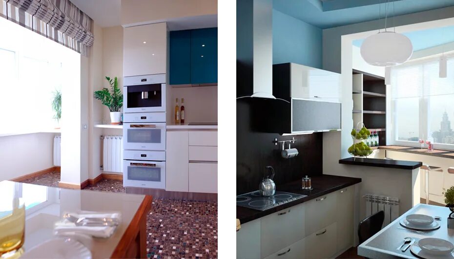 Кухня совмещенная с балконом реальные фото Дизайн кухни с балконом: 55 фото, реальные примеры совмещения