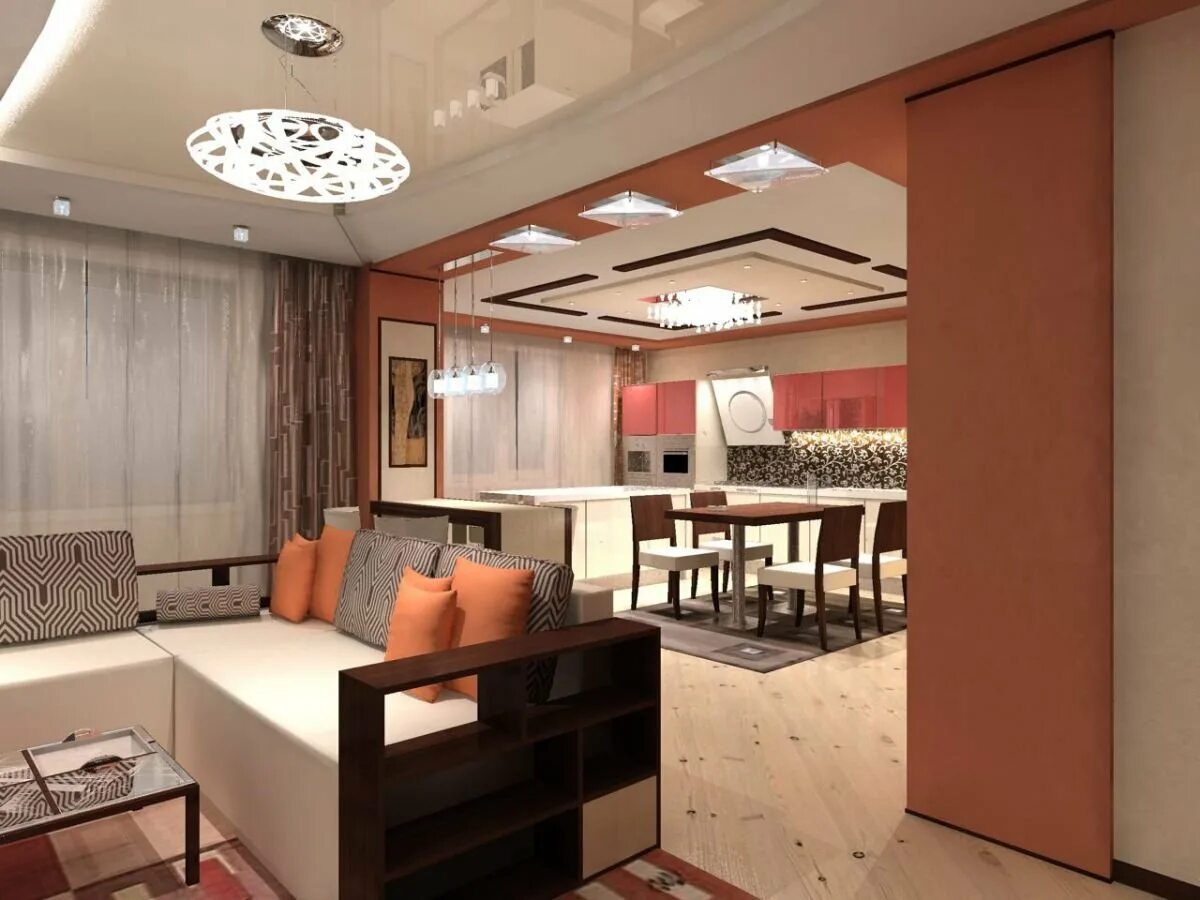 Кухня совмещенная с залом дизайн Как обустроить уютную гостиную со столовой в квартире?