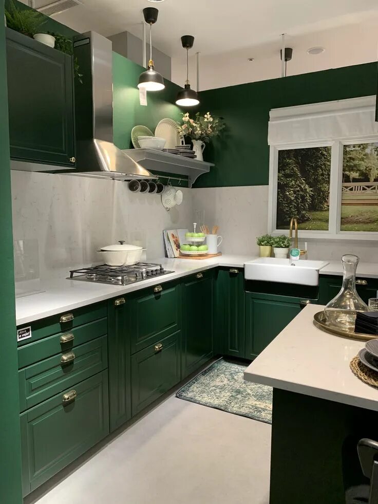 Кухня современная дизайн зеленая Pin on Kitchen Green kitchen, Kitchen furniture design, Kitchen design decor