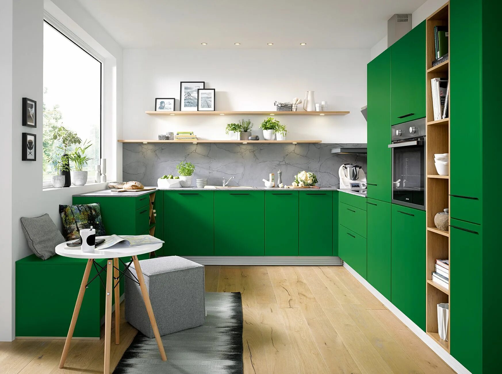 Кухня современная дизайн зеленая Modern-Kitchen-Design-Ideas. Schuller German Kitchen - Biella -Moss Green #germa