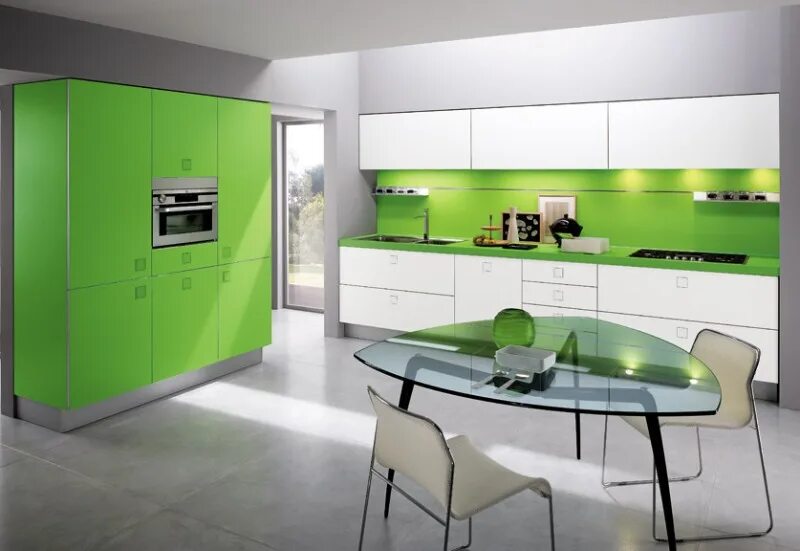 Кухня современная дизайн зеленая Современные - Кухни - IL GRANDE Interior Exclusive