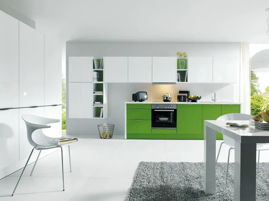 Кухня современная дизайн зеленая ideas decoracion cocinas blancas Handleless kitchen, Contemporary kitchen, Germa