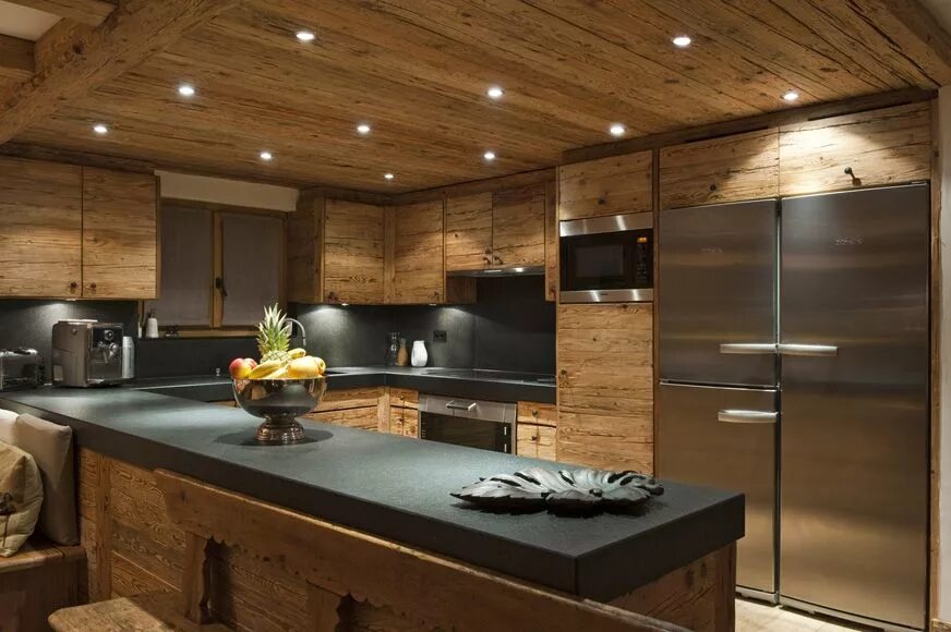 Кухня современный дизайн дерево Kitchen Beautiful kitchens, Cool kitchens, Kitchen
