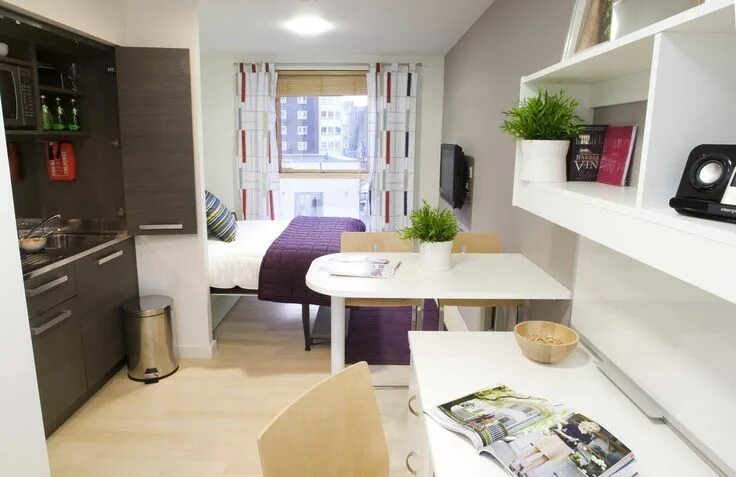 Кухня спальня дизайн Student Accommodation - Whole Room Solutions for Unite London living room, Apart