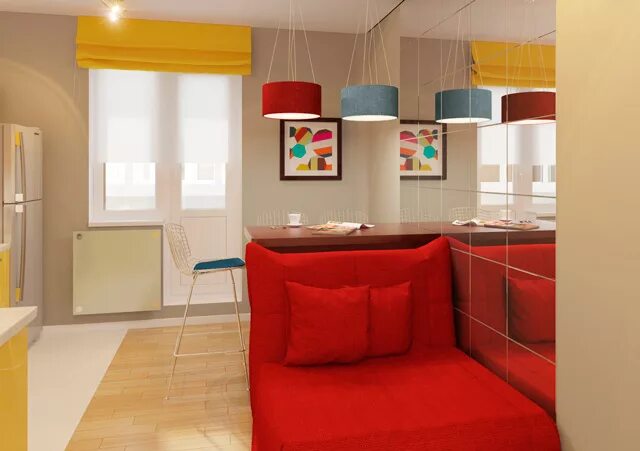 Кухня спальным местом дизайн Организация спального места на кухне