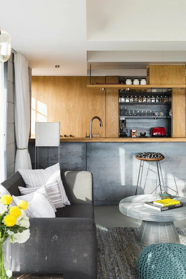 Кухня спальным местом дизайн Casa Brio - Apartment - Interior Design of a small apartment in Mumbai in 2020 (