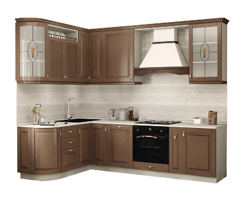 Кухня спб фото купить Кухни на заказ: Кухня Массив Люкс 1735*2050