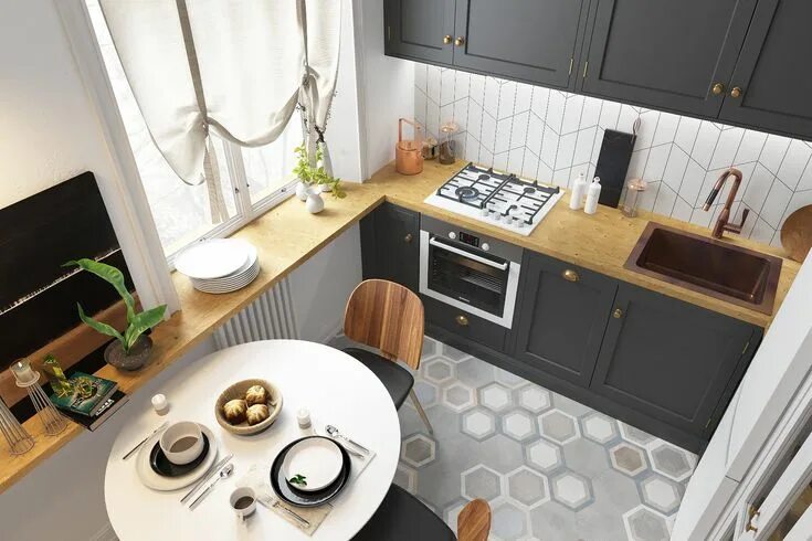 Кухня сталинка планировка Двушка в сталинке, в которой разместили все, что хотели - INMYROOM Kitchen desig