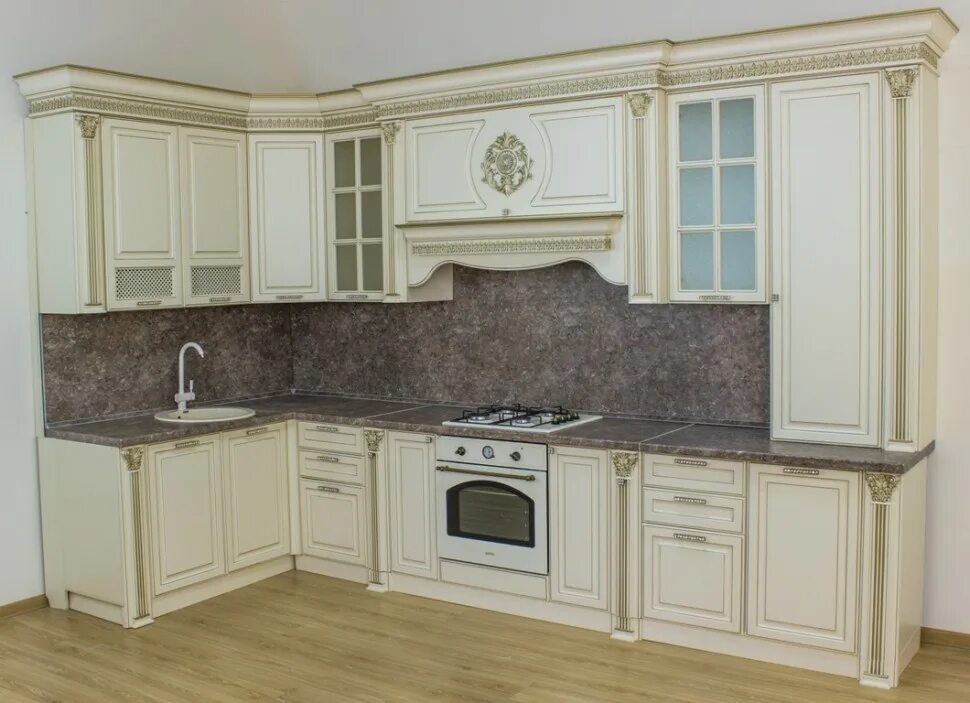 Кухня ставрополь фото Купить готовую кухню угловую 3,70*1,70 метров светлую в Екатеринбурге