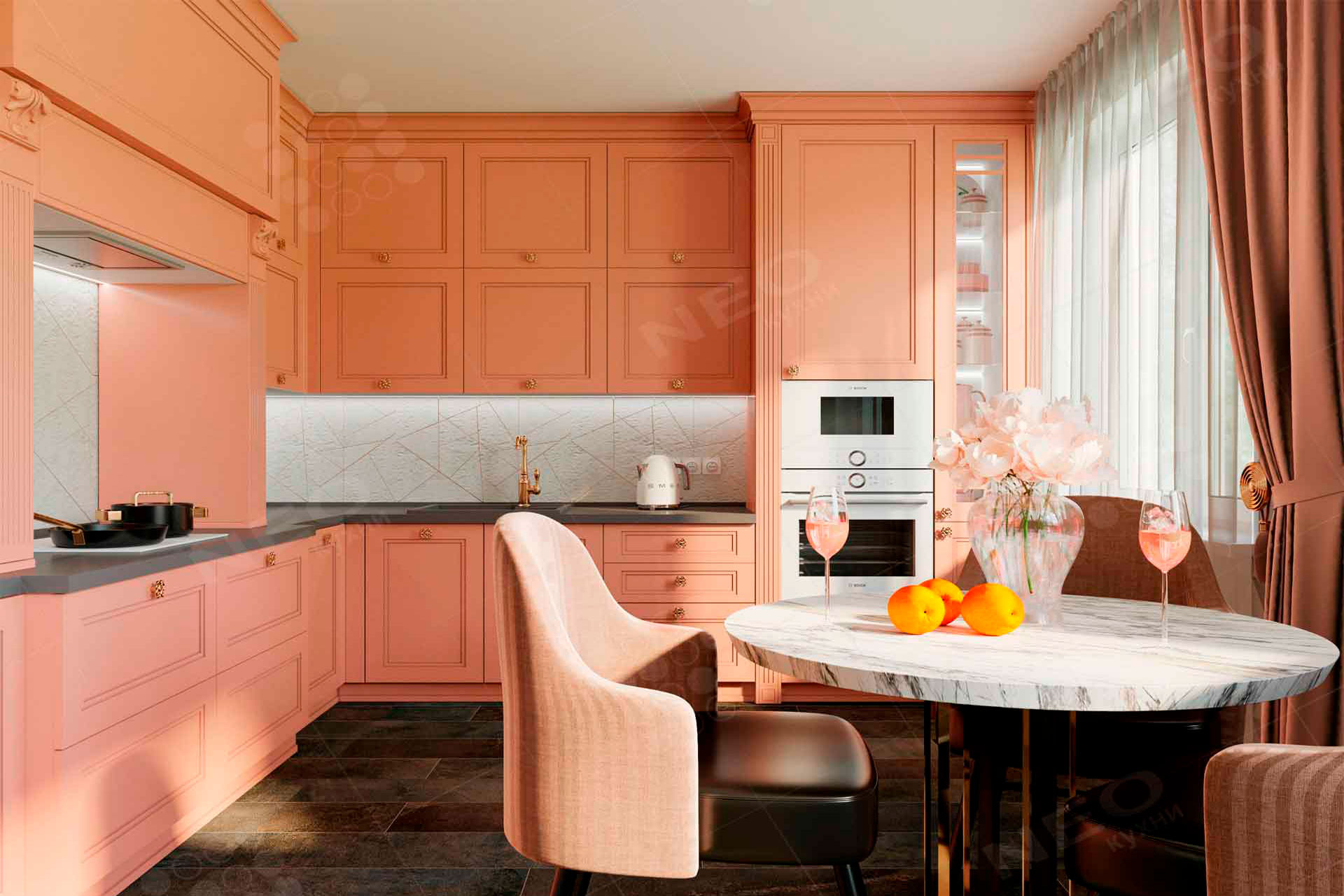 Кухня стефани фото в интерьере Кухня Фат стоун купить в Раменском от производителя недорого