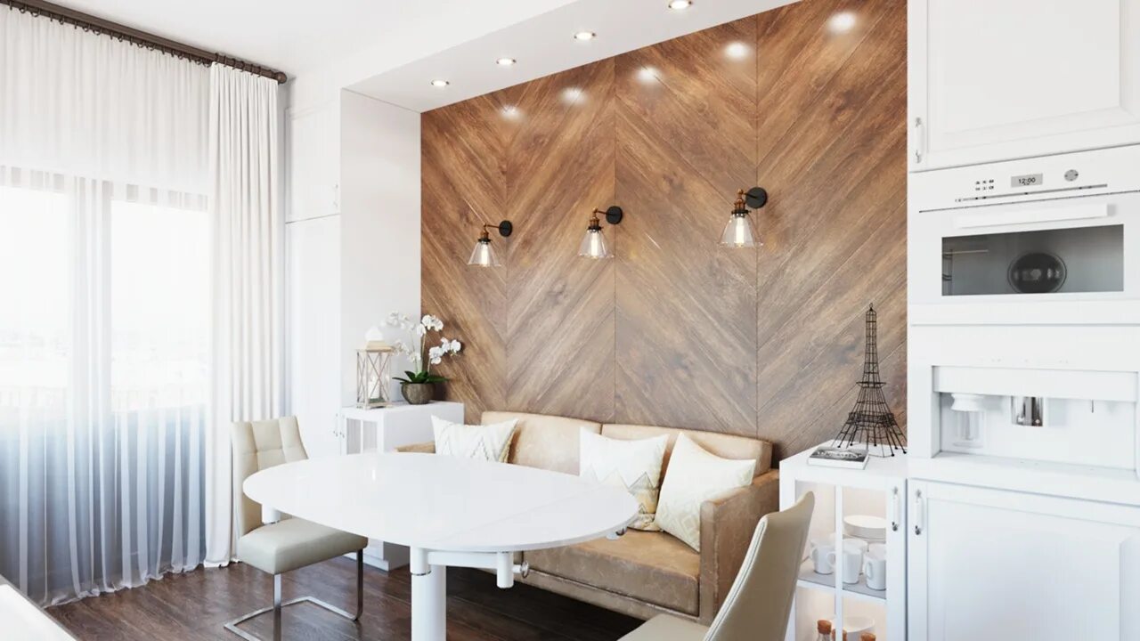 Кухня стены ламинат дизайн Ламинат на стену для кухни (46 фото): интерьер с ламинатом